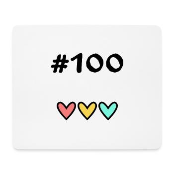 100 YEARS. 100th ANNIVERSARY. BIRTHDAY 100 YEARS. - Mouse Pad (horizontal) - white - Front