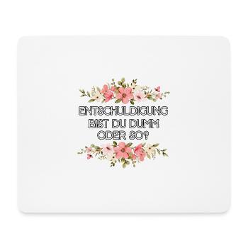Excusez-moi, êtes-vous stupide ou quelque chose de misanthrope - Tapis de souris (format paysage) - blanc - Devant