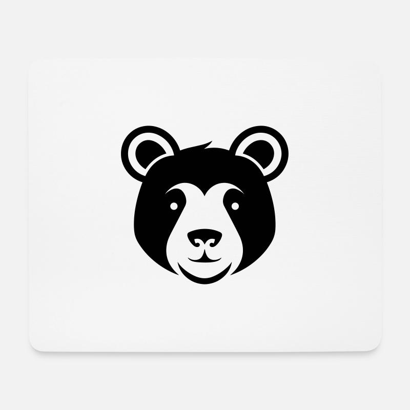 Bär - Mousepad (Querformat) - Weiß