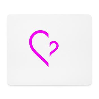 Symbole du cœur Amour - Tapis de souris (format paysage) - blanc - Devant