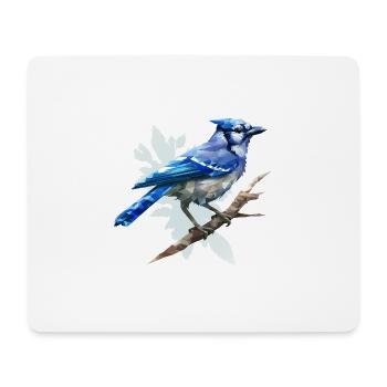 Blue jay bird - Mouse Pad (horizontal) - white - Front