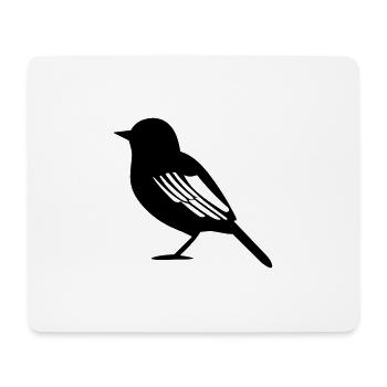 Vogel - Mousepad (Querformat) - Weiß - Vorne