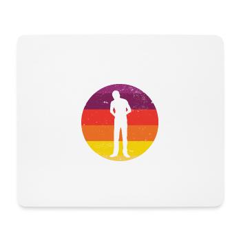 Funny Tummy Ache Survivor My Tummy Hurts Food - Mouse Pad (horizontal) - white - Front