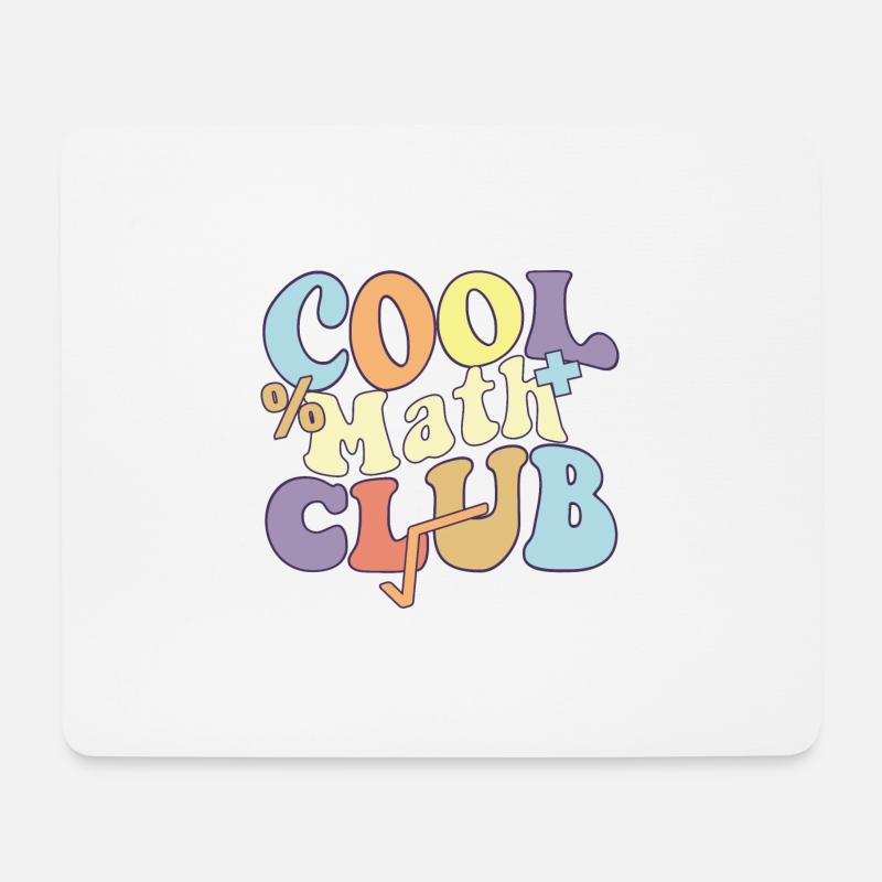 Cool Math Club Bachelor of Mathematics Teacher - Mousepad (Querformat) - Weiß