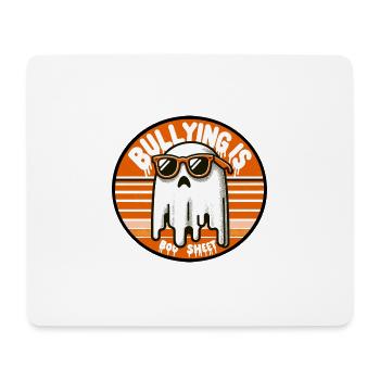 L’intimidation est une feuille de boo - Tapis de souris (format paysage) - blanc - Devant