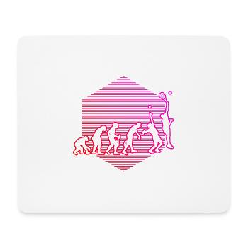 Paddle Court Paddle Tennis Damen Herren Schlägersp - Mousepad (Querformat) - Weiß - Vorne