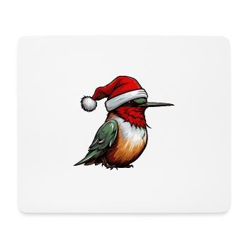 Kolibri Vogel Weihnachten Tier - Mousepad (Querformat) - Weiß - Vorne