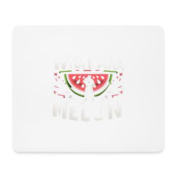 Whataaa Melon 6 - Tapis de souris (format paysage) - blanc - Devant