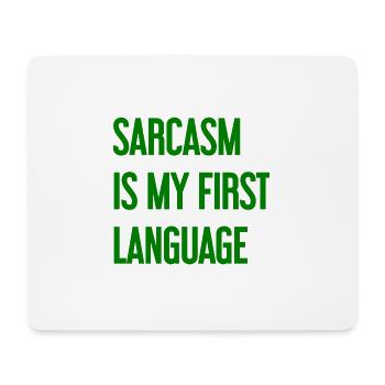 Sarkasmus-Profi - Mousepad (Querformat) - Weiß - Vorne