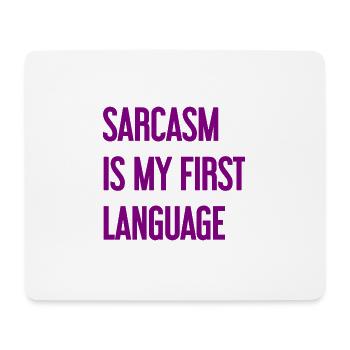 Sarkasmus-Profi - Mousepad (Querformat) - Weiß - Vorne