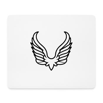 Ailes d'ange - Tapis de souris (format paysage) - blanc - Devant