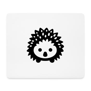 Igel - Mousepad (Querformat) - Weiß - Vorne