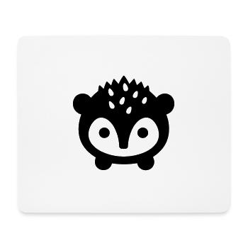 Igel - Mousepad (Querformat) - Weiß - Vorne