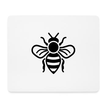 Biene - Mousepad (Querformat) - Weiß - Vorne