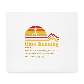 Lustige Definition Ultrarunning Ultra Trail Runner - Mousepad (Querformat) - Weiß - Vorne