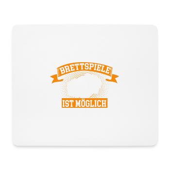 Brettspiel Liebhaber - Mousepad (Querformat) - Weiß - Vorne
