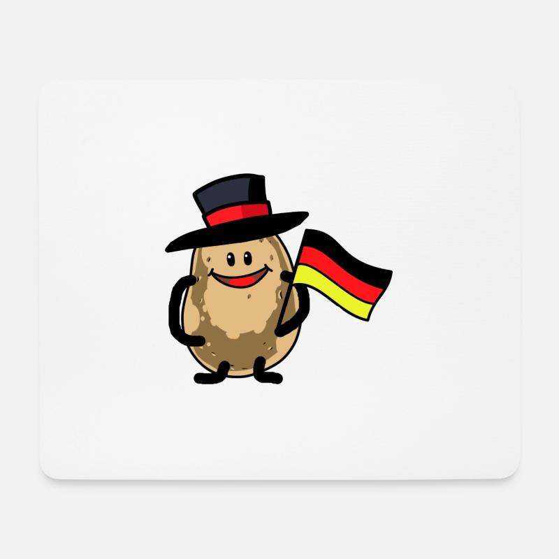 Deutsche Kartoffel Knolle Kartoffeln Gemüse Bio - Mousepad (Querformat) - Weiß