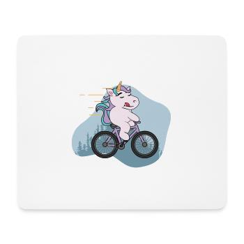 Born to Bike I Bicycle Unicorn I Cycling - Mouse Pad (horizontal) - white - Front