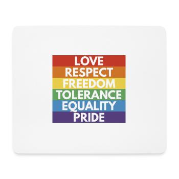 LGBTQ+ - Mouse Pad (horizontal) - white - Front