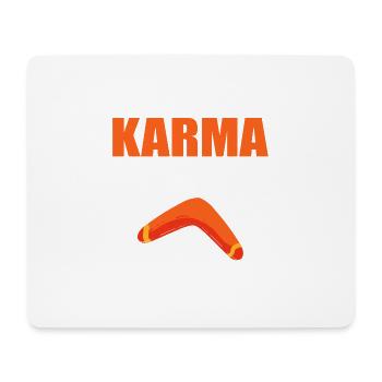 Karma Boomerang Sarcastic Person Poison - Mouse Pad (horizontal) - white - Front