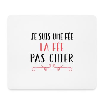 Fait Pas Chier Humour Femme Cadeau Copine - Tapis de souris (format paysage) - blanc - Devant