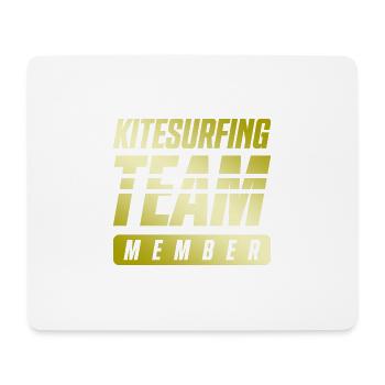 Kitesurfing Team - Mousepad (Querformat) - Weiß - Vorne