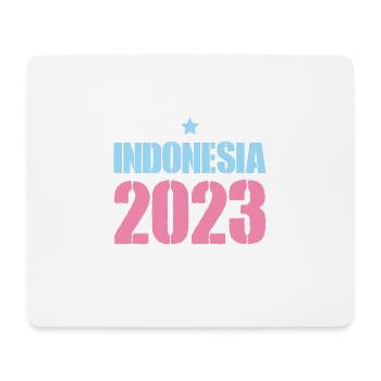 Indonésie 2023 - Tapis de souris (format paysage) - blanc - Devant