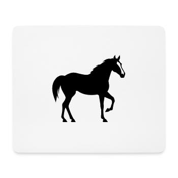 Pferd - Mousepad (Querformat) - Weiß - Vorne