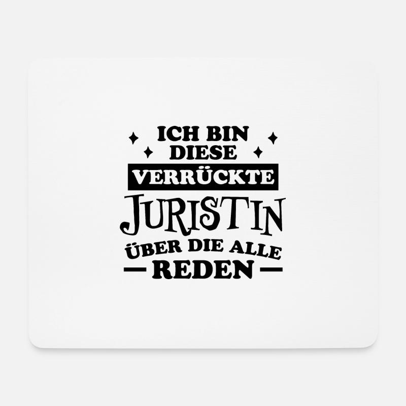 Juristin Beruf Lustige Spruch Jurist Jura Geschenk - Mousepad (Querformat) - Weiß