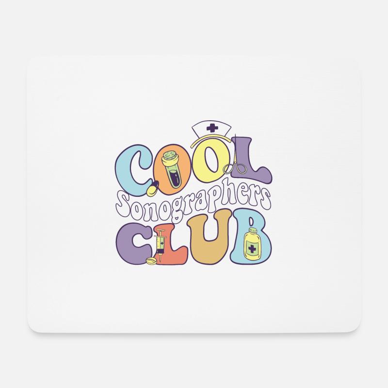 Cool Sonographers Club Rad Tech Squad Radiologist - Mousepad (Querformat) - Weiß