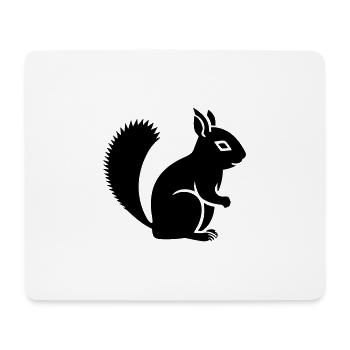 écureuil - Tapis de souris (format paysage) - blanc - Devant