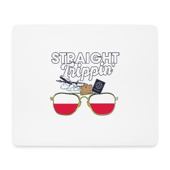 Straight Trippin' Poland Vacation Tour Travel - Mouse Pad (horizontal) - white - Front