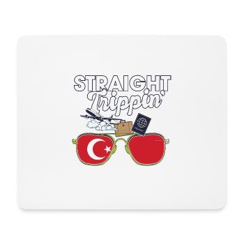Straight Trippin' Turkey Vacation Tour Travel - Mouse Pad (horizontal) - white - Front