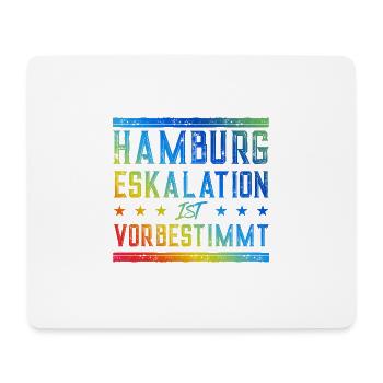 Hamburg Eskalation - Mousepad (Querformat) - Weiß - Vorne