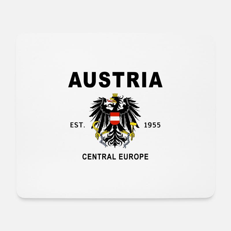Austria 1955, Austrian State Treaty - Mouse Pad (horizontal) - white