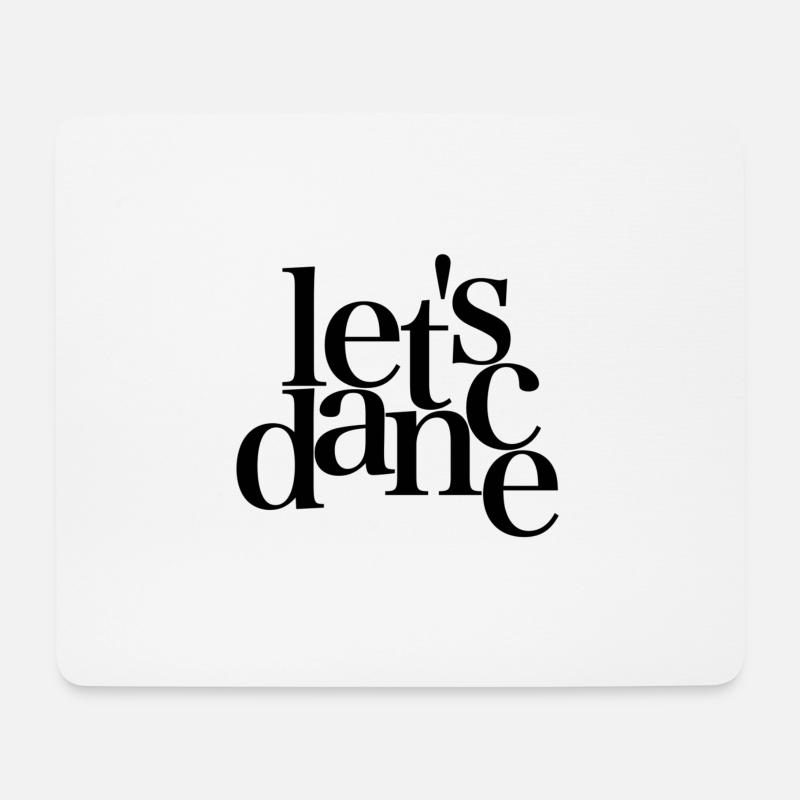 let's dance - black - Danceshirt - Mousepad (Querformat) - Weiß