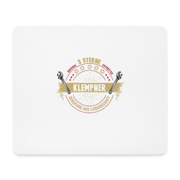 Klempner Sanitär lustig Geschenk Geburtstag - Mousepad (Querformat) - Weiß - Vorne