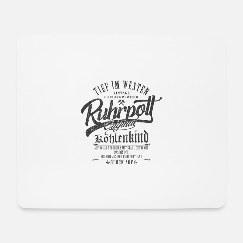 Ruhrpott - Mousepad (Querformat) - Weiß