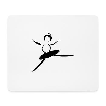 - TÄNZERIN. - TANZE. SPORT. DANCE - Mousepad (Querformat) - Weiß - Vorne