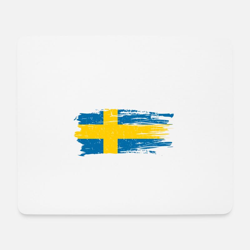Schweden Skandinavien Schwedisch Schwede - Mousepad (Querformat) - Weiß