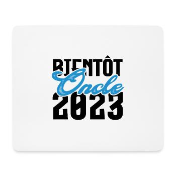Cadeau Annonce grossesse bientôt Oncle 2023.Tonton - Tapis de souris (format paysage) - blanc - Devant