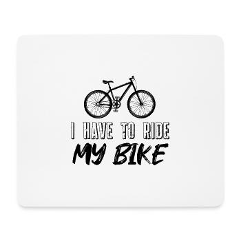 I Can't I Have Plans With My Bike Motorcycle Rider - Mouse Pad (horizontal) - white - Front