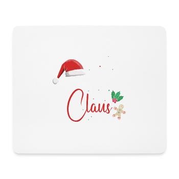 Mommy Clause Super T-shirt de Noël pour couples - Tapis de souris (format paysage) - blanc - Devant