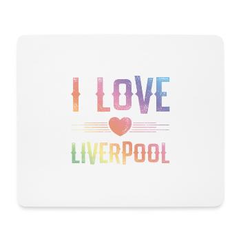 J’adore Liverpool - Tapis de souris (format paysage) - blanc - Devant