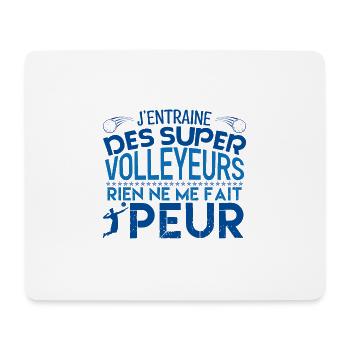 coach Volleyball Cadeau coach Volleyball - Tapis de souris (format paysage) - blanc - Devant