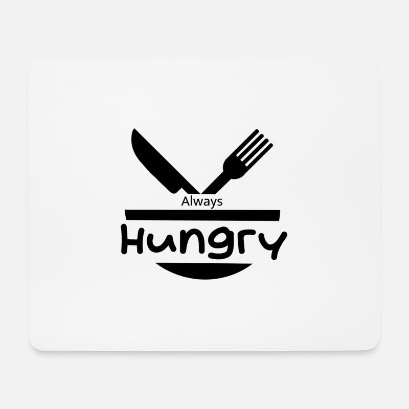 Always Hungry - Mouse Pad (horizontal) - white