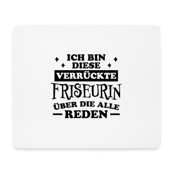 Friseurin Spruch Friseur Lustig Friseurin Geschenk - Mousepad (Querformat) - Weiß - Vorne