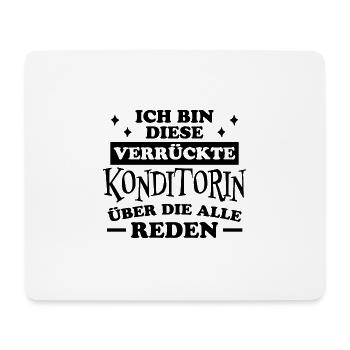 Konditorin Spruch Backen Witz Konditorin Geschenk - Mousepad (Querformat) - Weiß - Vorne
