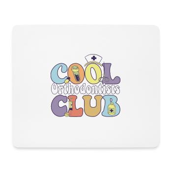 Cool Orthodontists Club Dental Squad Dentist Crew - Mousepad (Querformat) - Weiß - Vorne