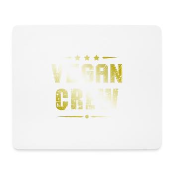 Vegan Crew - Mouse Pad (horizontal) - white - Front